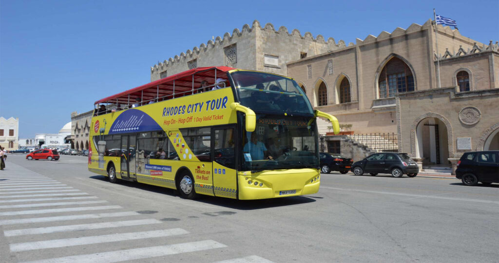 Explore the city of Rhodes with the Open Top Bus – All day Ticket ...